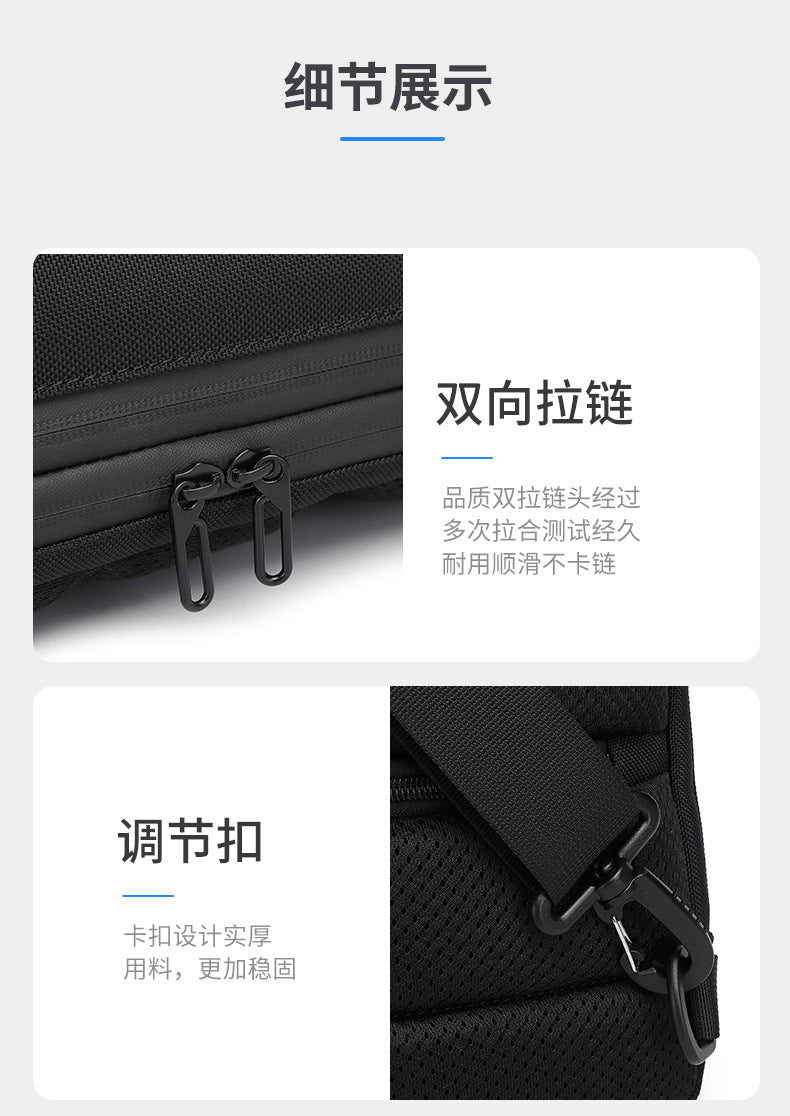 ozuko New Men's Chest Bag Casual Versatile Crossbody Bag Waterproof Anti-theft Men's Bag Crossbody Bag High-end Feel