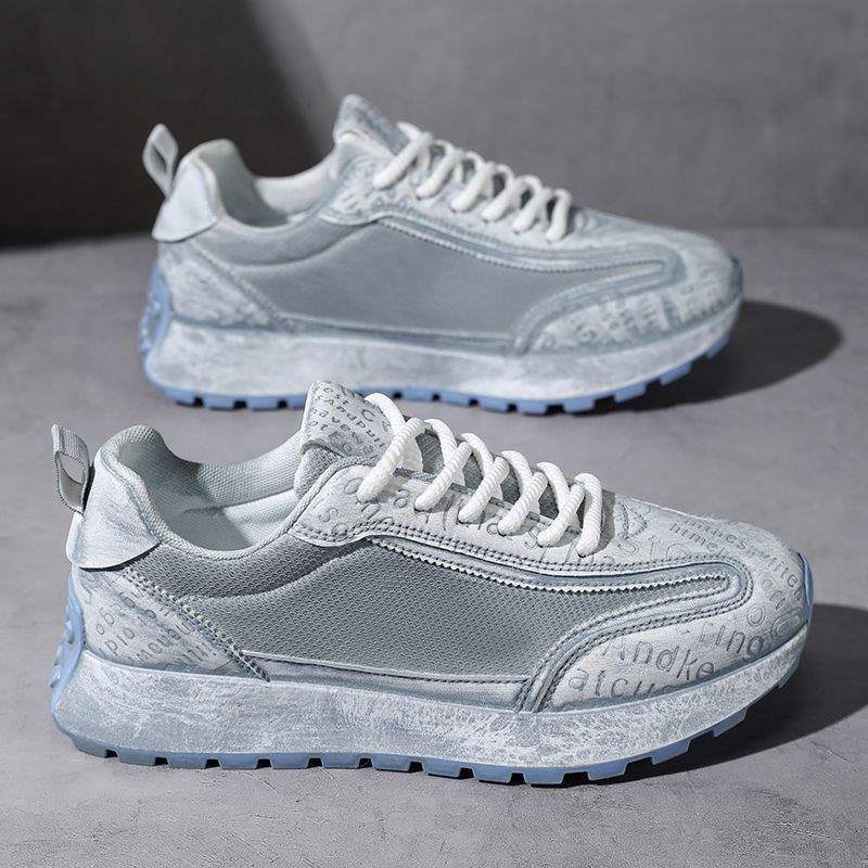 Men's Shoes Summer New Breathable Mesh Versatile Dad Casual Sneakers Height-Increasing Thick-Soled Vintage Dirty Shoes CH0003