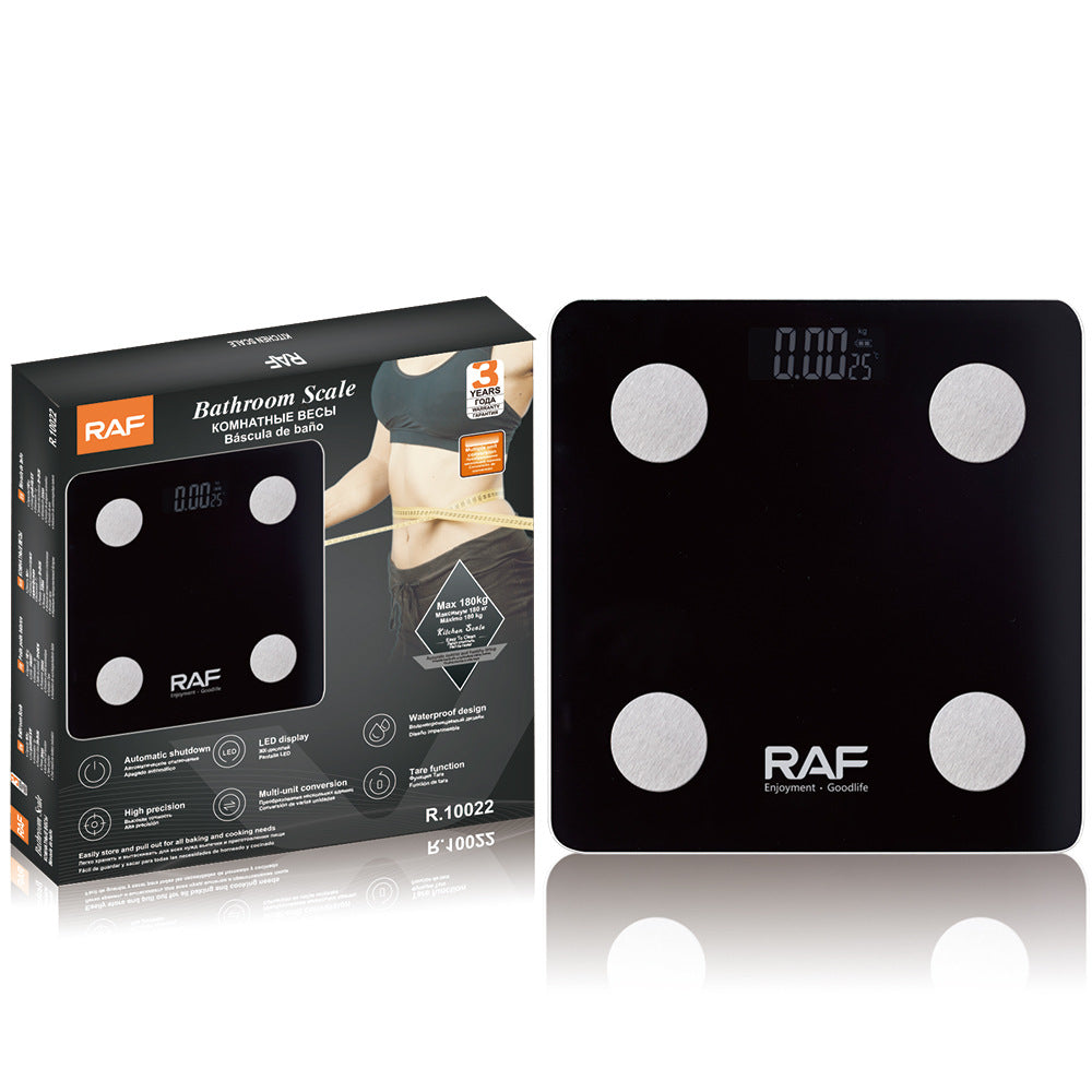 RA  Body Fat Scale Bluetooth Bathroom Scale Body Fat Scale Rechargeable Smart Tempered Glass Weight Scale R10022