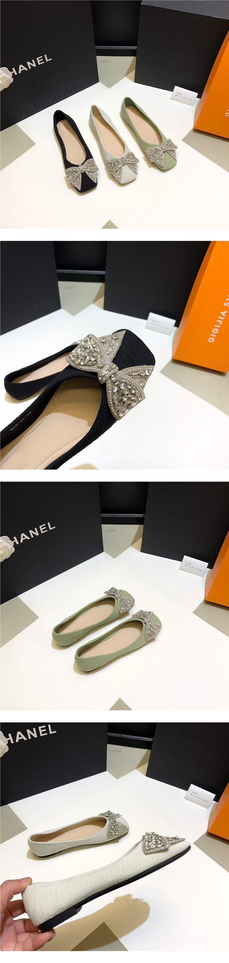 Women's Summer Square Toe Flats2025New Style Loafers Flat Shallow Soft Leather Shoes Internet Celebrity Versatile Gentle Shoes