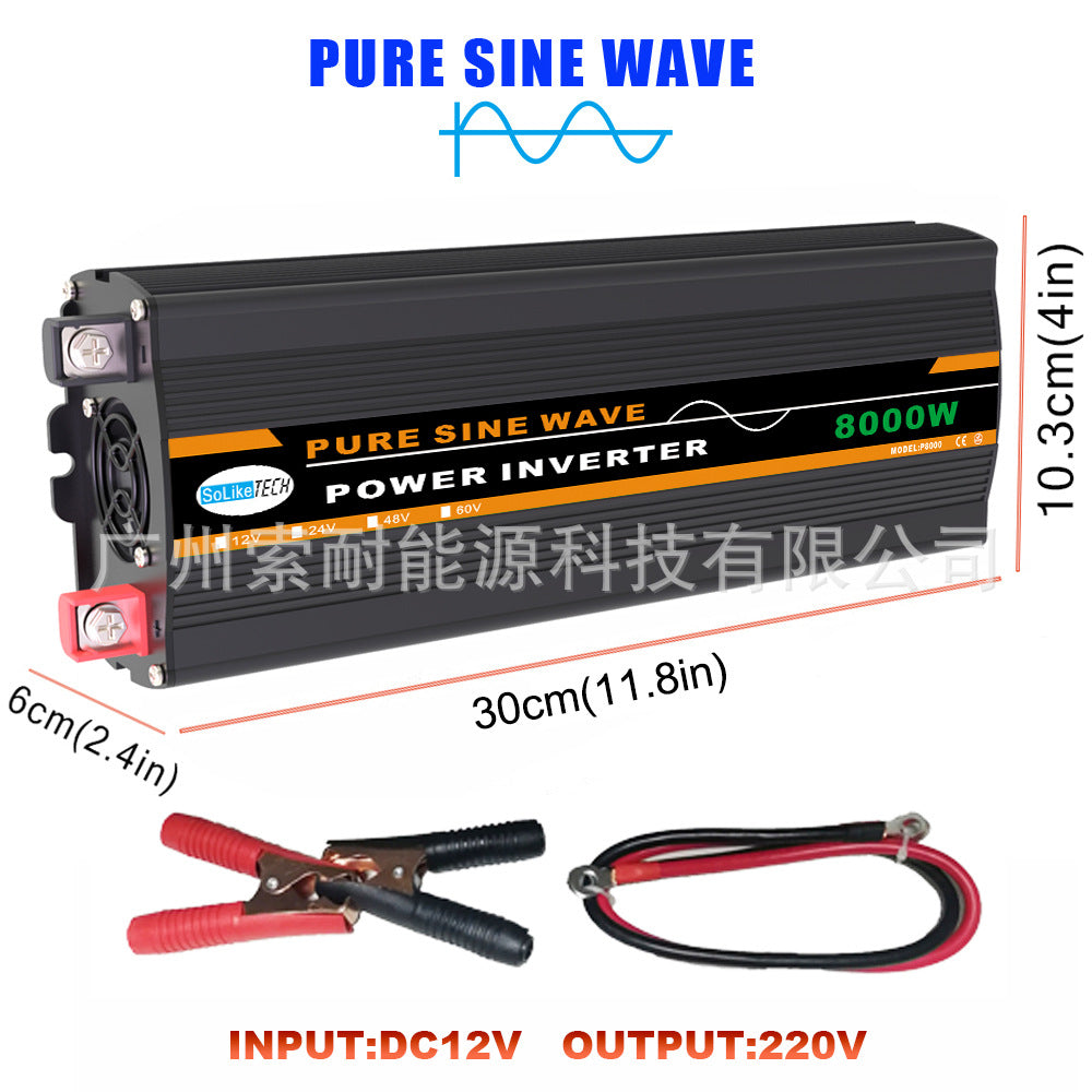 Automotive Pure Sine Wave Inverter2000W Converter Outdoor Power Supply12V24V48V60V Turn110V220V