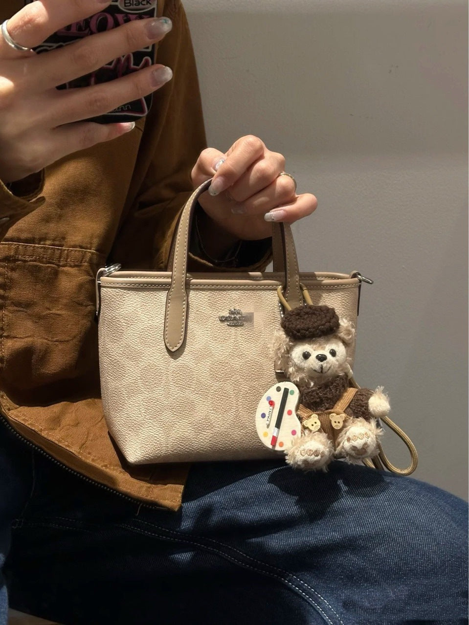 Wandering Bag Kou C Home Laurela Single Shoulder Tote Bag Monogram Versatile Underarm Bag Handheld Large Capacity Crossbody Women's Bag