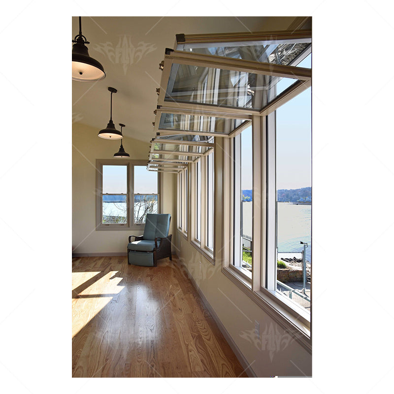 Customized Aluminum Folding Window Home Use Fold up Window Project Kitchen Folding Window