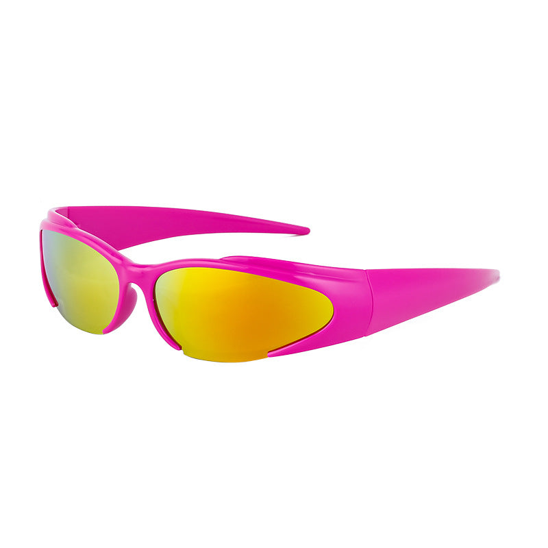European and American Sports Windproof Cycling Sunglasses for Men and Women Sun Protection Personality Y2K Millennium Sunglasses Glasses Glasses