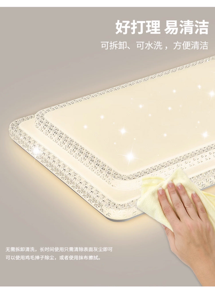 2025New led Ceiling Lamp Living Room Large Lamp Fashion Lighting Simple Modern Light Luxury Imitation Crystal Bedroom Lamp