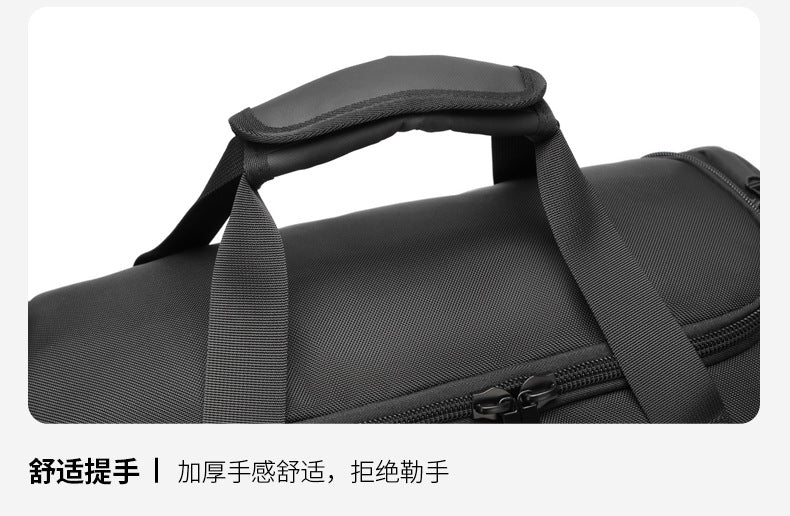 OZUKO Travel Bag Fitness Handbag Large Capacity Dry Wet Separation Can Be Inserted Into The Trolley Short Distance Business Trip Sports Men's Bag
