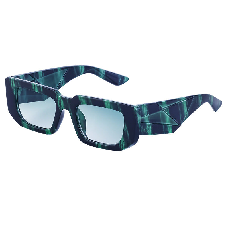 Fashion Small Frame Sunglasses for Women Trendy European and American Wide Leg Square Frame Sunglasses High-end Wholesale sunglasses