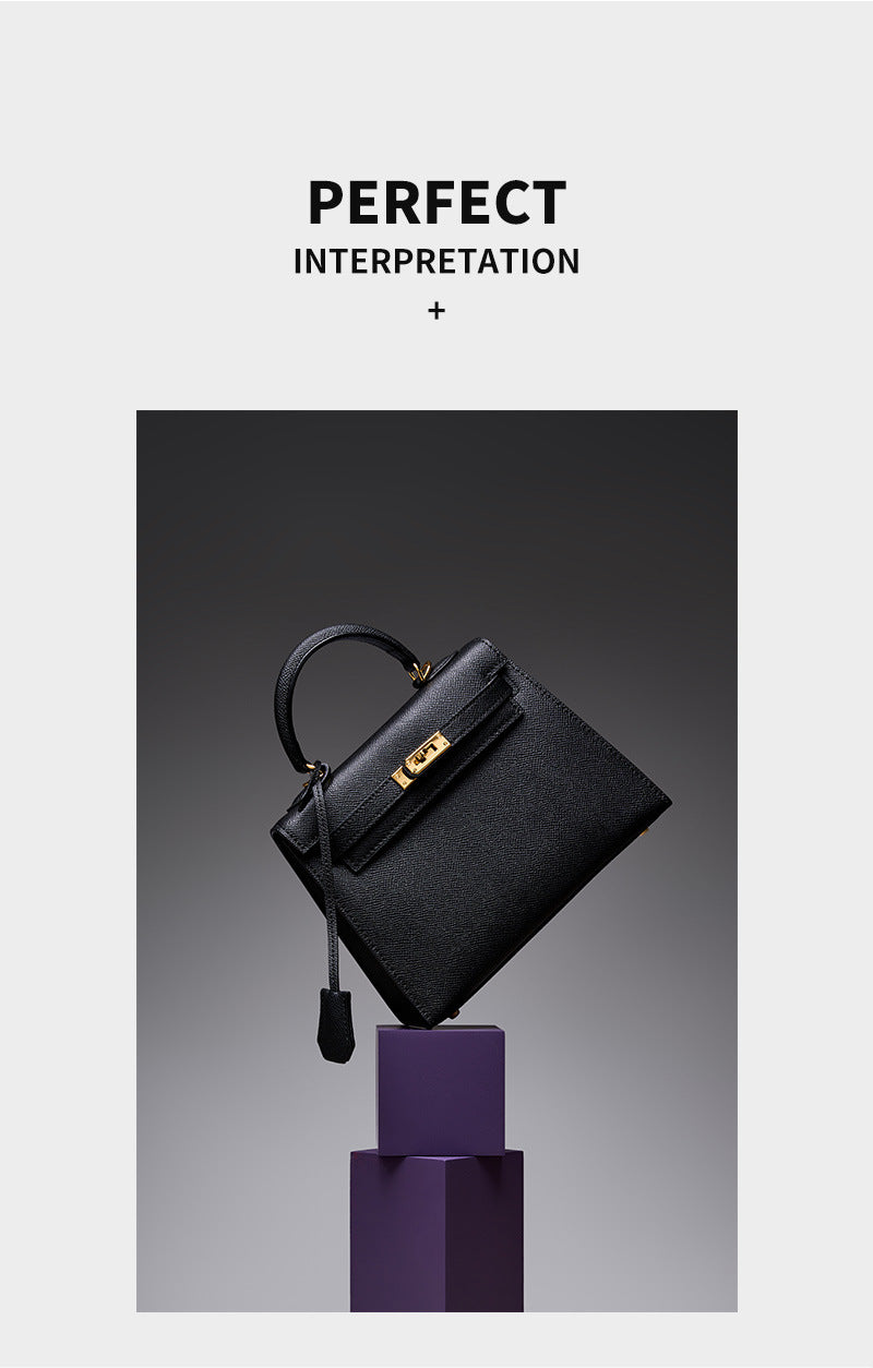 European and American Light Luxury Kelly Bag for Women, Niche Versatile Shoulder Fashion Women's Bag, Trendy Large Capacity Handbag and Crossbody Bag for Women