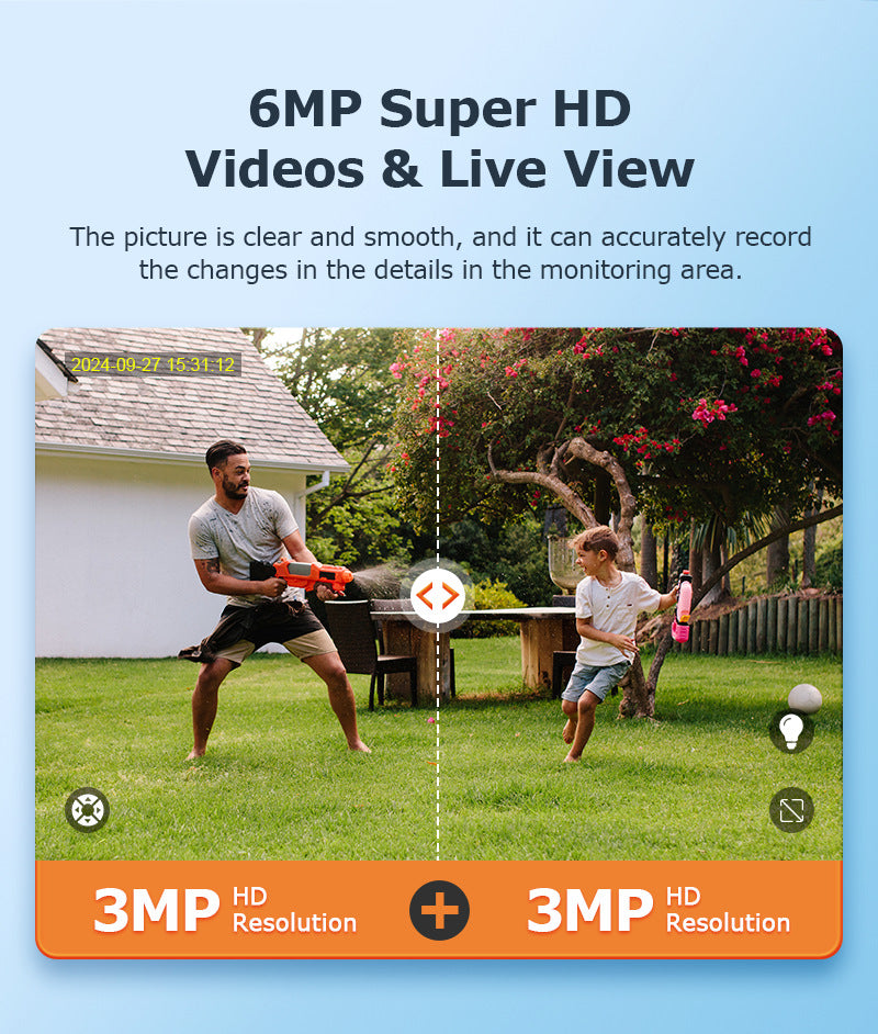 600Megapixel HD Dual Screen Solar Surveillance 4G/WIFI Outdoor Camera Monitoring Special Wholesale