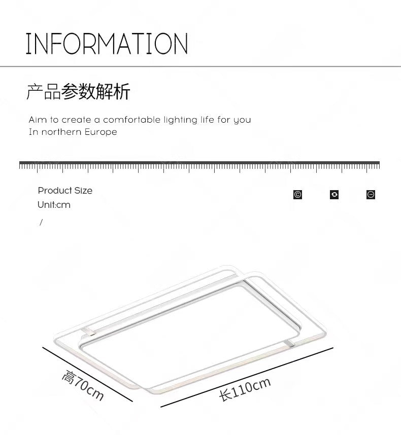 Ceiling Light Full Spectrum Living Room Light Modern Simple Large Light Hall Main Light White Ultra-thin Rectangular Zhongshan Lighting Fixture