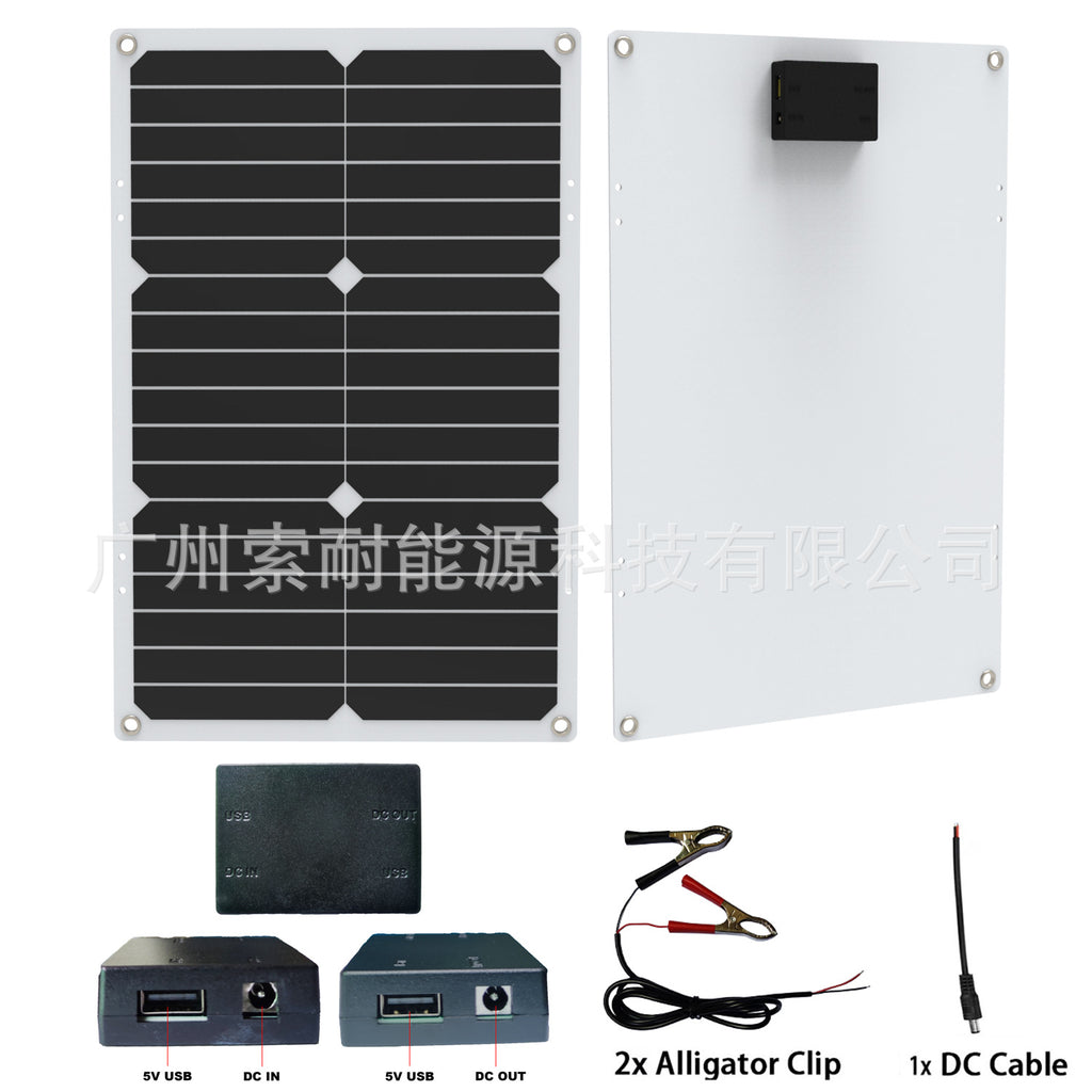 Monocrystalline Solar Charging Panel18W 36W 54W 72W Solar Panel5V Double USB Export Platform