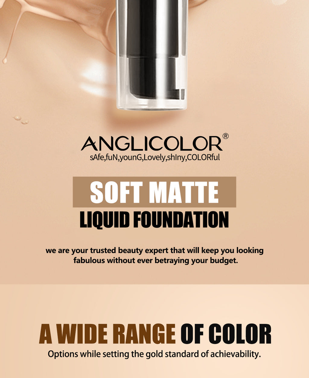 Long-lasting Concealing Foundation foundation Waterproof Oil Control Foundation Cream Non-Cakey Concealer