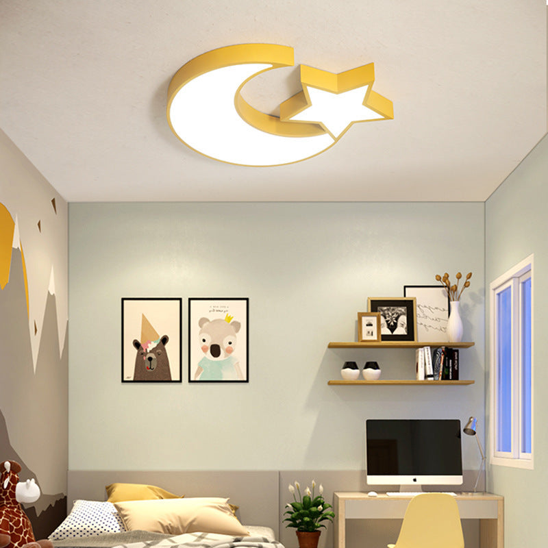Macaron Children's Room Lighting Creative Boys and Girls Colorful Star Cloud Ceiling Light Kindergarten Bedroom Lamp
