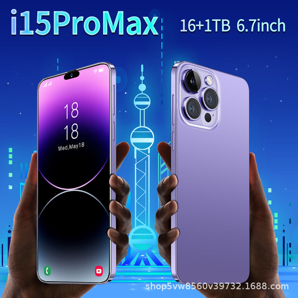 New model i15 ProMAX Smartphone16+1T Hd6.7Large Screen Exclusively for Source Factory