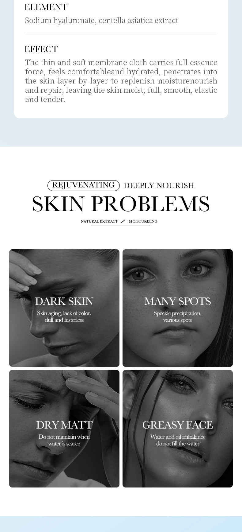 Full English Mask30gBIOAOUA Honey Hydrating Pearl Moisturizing Rose Snail Moisturizing  Foreign Trade Wholesale