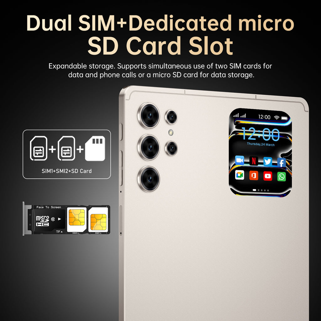 Hot Sale Pad 25 Ultra Android Tablet16+1TB Large Screen Eye Protection Computer Manufacturer Wholesale