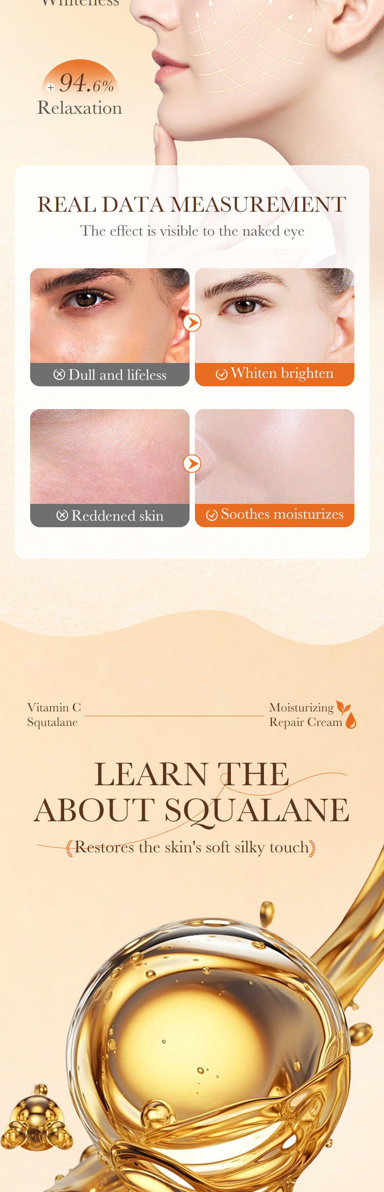 Repair cream170g SADOER Vaseline Vitamin C Hydrating and Moisturizing Face Cream Cross-Border Wholesale