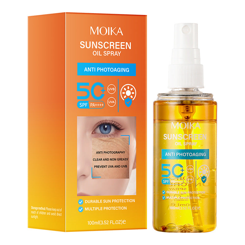 MOIKA All50Double Sunscreen Oil Spray Wholesale UV Protection Essence Moisturizing