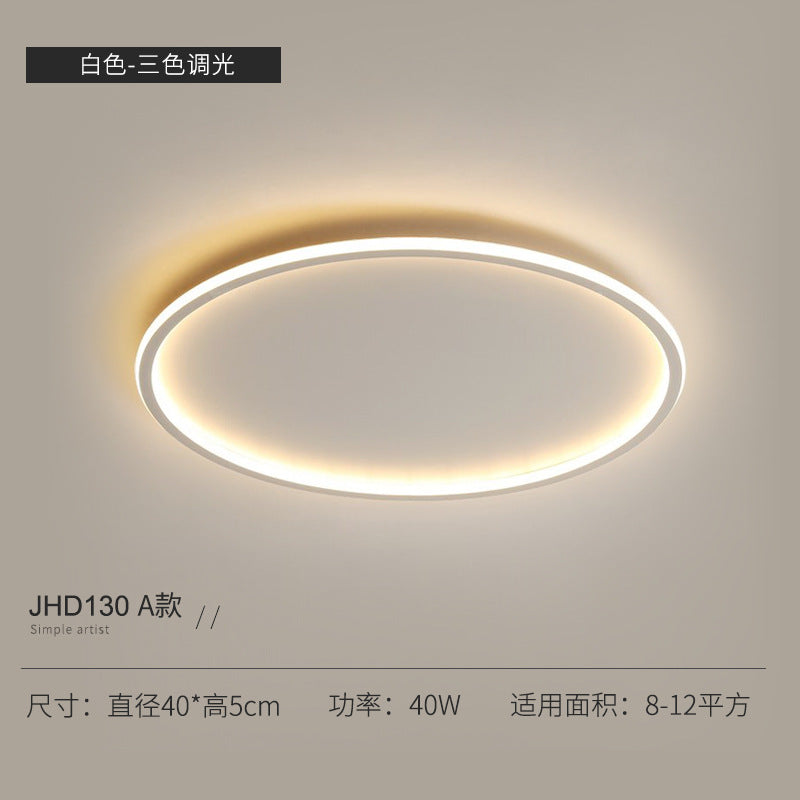 New Slim Fit LED Ceiling Lamp Creative Super Bright Modern Minimalist Bedroom Lamp Round Children's Room Study Lighting