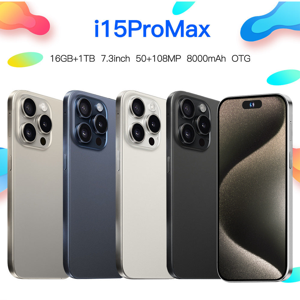 Popular i15proMax Smartphone6.5High Definition Large Screen Mobile Phone1+16Android Phone Wholesale