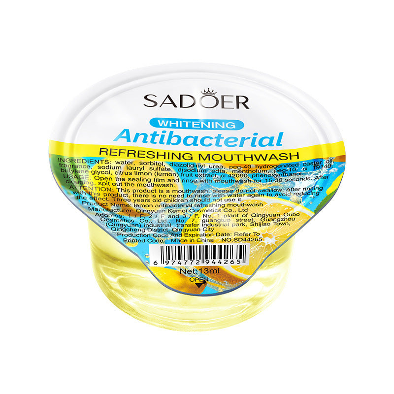 Mint Antibacterial Refreshing Mouthwash13mlSADOER Nude Cleaning Mouthwash Cross-Border Wholesale