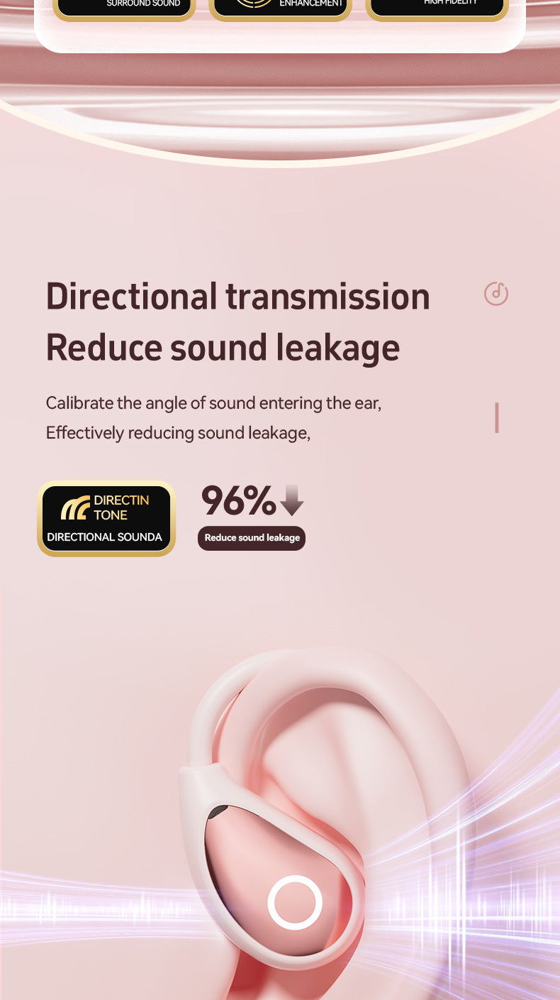 New M95Creative Electroplating OWS Bluetooth earphones non-in-ear over-ear high appearance value long battery life wireless earphones