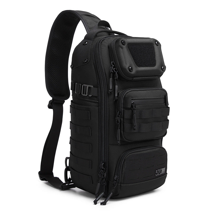 ozuko Tactical Chest Bag Men's Crossbody Bag High-end Outdoor Waterproof Multi-Function Trendy Portable Shoulder Bag