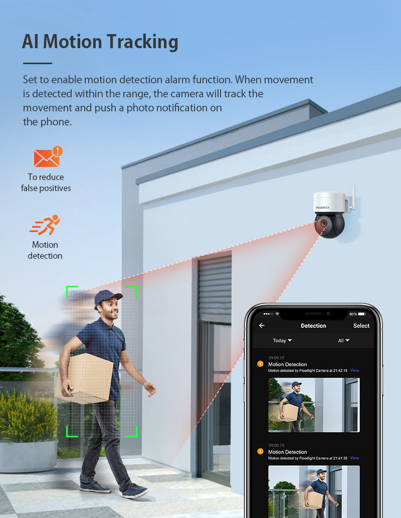 Factory Private Model Tuya Camera500High Definition Surveillance Dome Camera with Night Vision WiFi Graffiti IP66