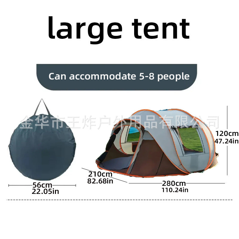 Hot-Selling Fully Automatic Hand-Pull Quick-Open Tent Travel Tent Camping Windproof Rainproof Sunproof Tent