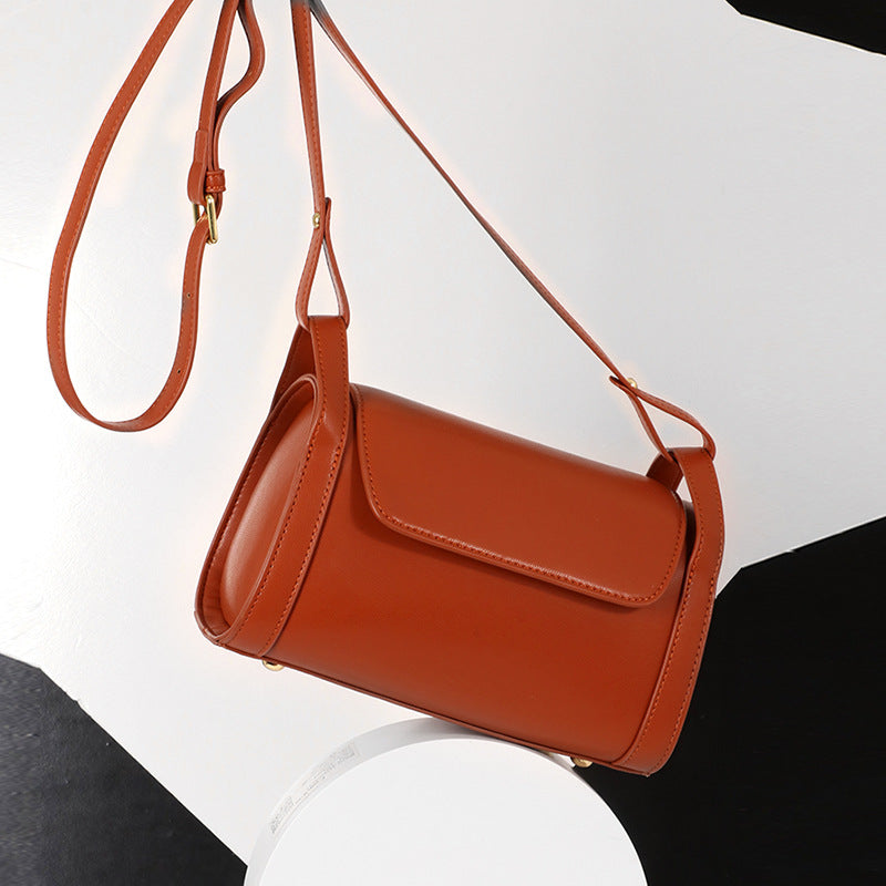 Trolis New Women's Bag2024Vintage Crossbody Bag Stylish Versatile Shoulder Bag Internet Celebrity Texture Small Square Bag