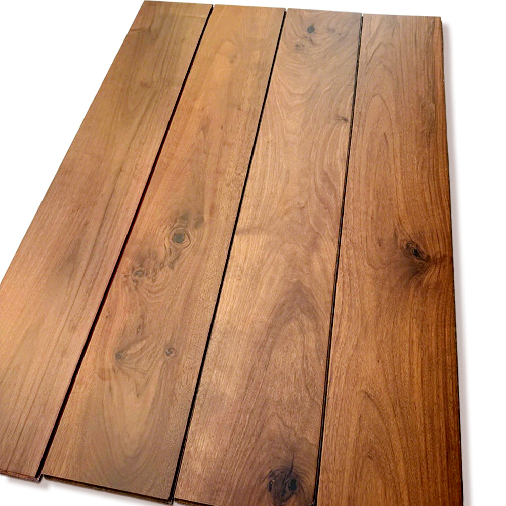 12mm Multilayer Black Walnut Engineered Wood Flooring Smooth Finish Waterproof for Exterior Outdoor Park Custom Size Home Office