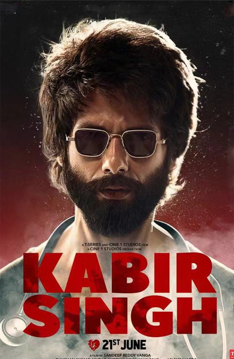 KABIR SINGH Steampunk Small Square Frame Sunglasses for Men High-end Indian Sunglasses Men's Glasses