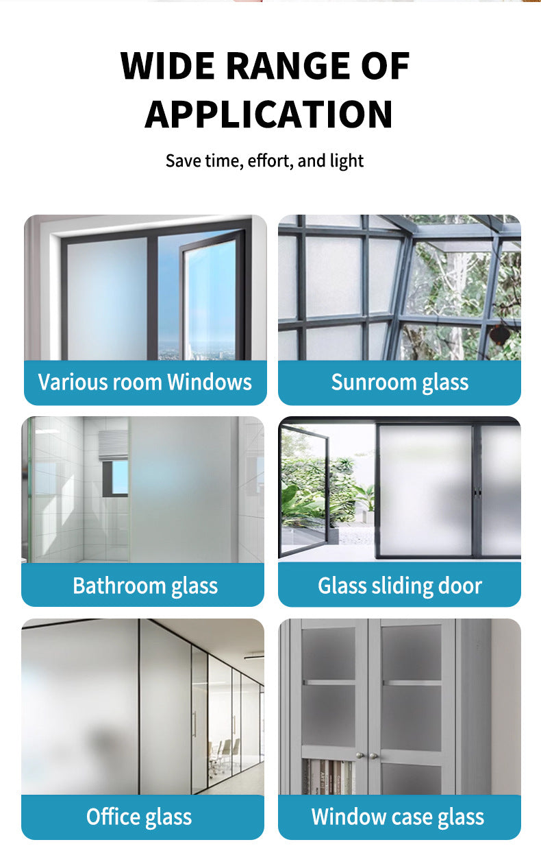Frosted Glass Paint Light Blocking Opaque Glass Paint Bathroom Glass Window Sandblasting Frosted Glass Film Paint