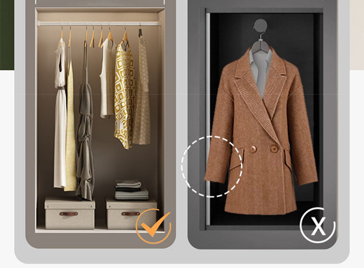 2025New Cream Style Wardrobe for Home Bedroom, Segmented Simple Modern Storage Cabinet, Large Coat Closet