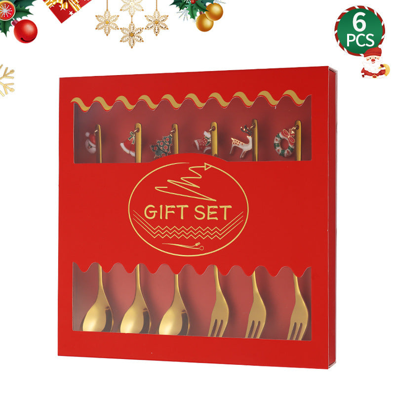 Pendant Jewelry Small Spoon DIY Coffee Children's Dessert Stirring Stick Ice Cream Popsicle Christmas Gift Tableware Spoon