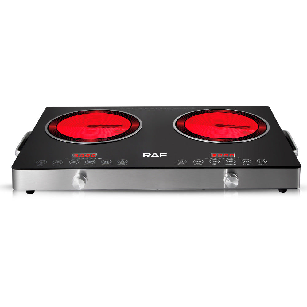 RAF European-style Household High-power Intelligent Electric Stove Double Stove Multi-function Stir-frying Energy-saving Induction Cooker R.8050