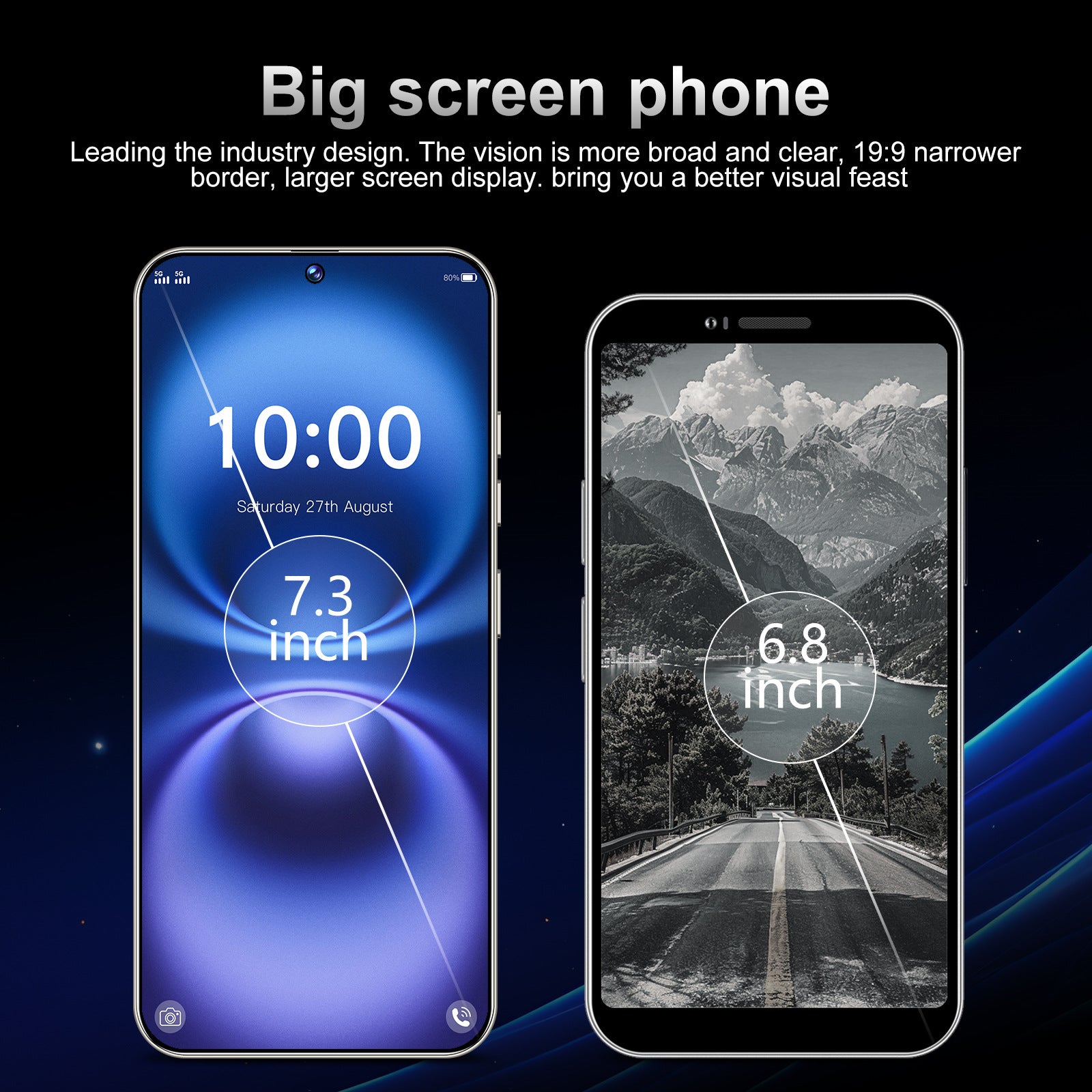 AliExpress TK Popular S25Ultra Android7.3inch smartphone16+1T Brand new, unopened factory