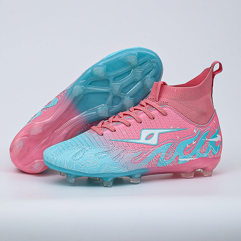 CICERO High quality professional football shoes for men and women FG Long Spike Anti-Slip Wear-Resistant Youth Practical Competition Training Shoes