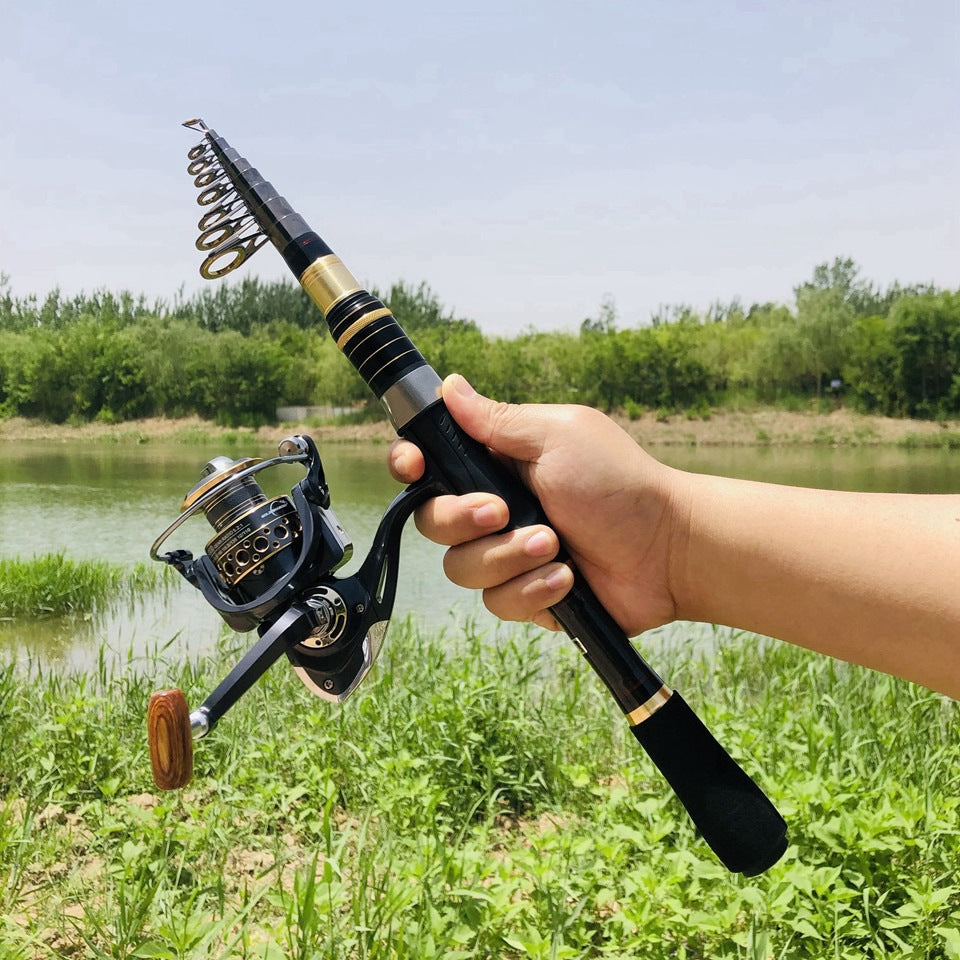 Ultra-short Portable European Carp Fishing Set Fishing Gear Combination European and American Popular Fishing Rod Can Be Used FBA