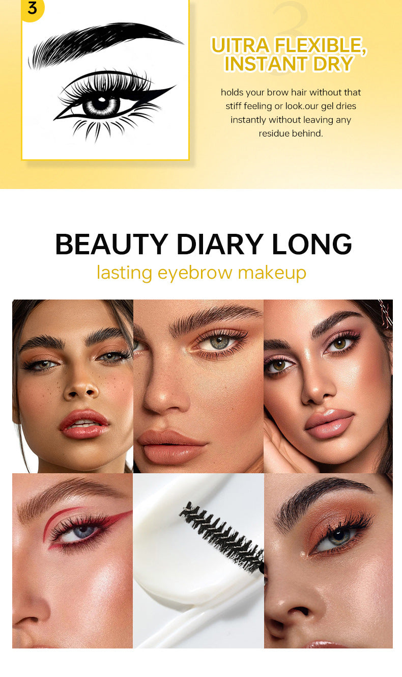 Styling Eyebrow Gel Eyebrow Styling Cream with Brush Strong Styling Eyebrow Cream Gel Eyebrow Wax