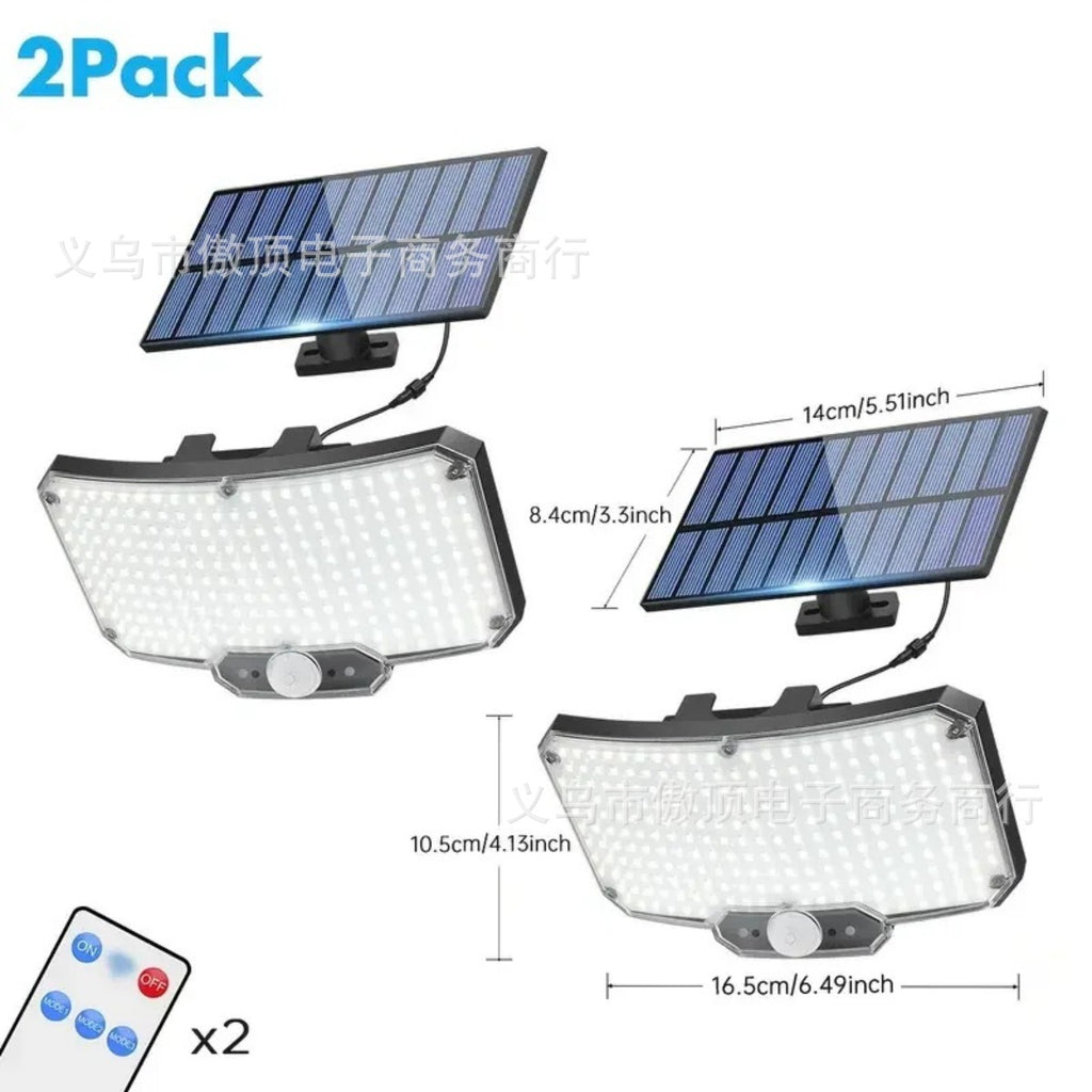 New Solar-Powered Light234LED Courtyard Waterproof Garden Villa Lighting Lamp Split Type Outdoor Lighting Lamp
