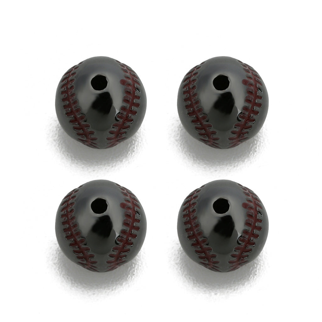 diy Baseball Beads Men's Beaded Bracelet Loose Beads Accessories Jewelry Women's Bracelet Small Items Wholesale10mm