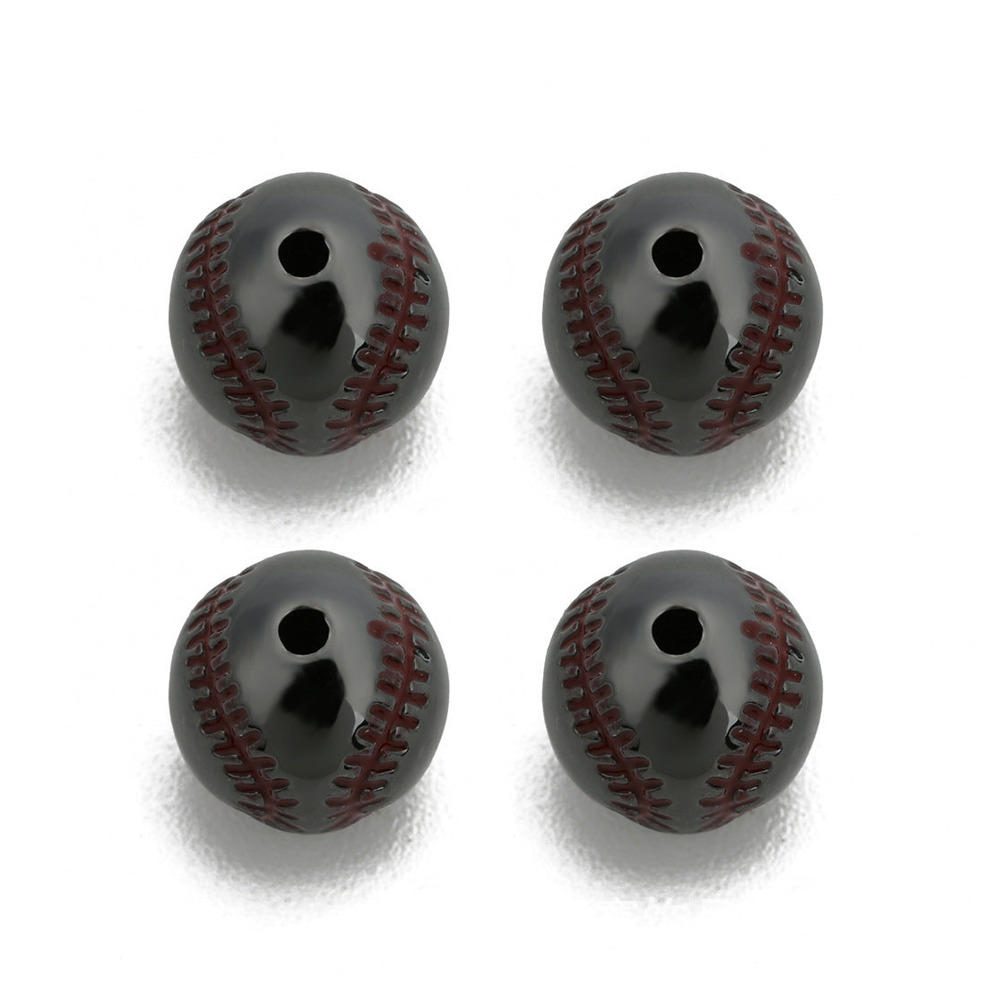 diy Baseball Beads Men's Beaded Bracelet Loose Beads Accessories Jewelry Women's Bracelet Small Items Wholesale10mm