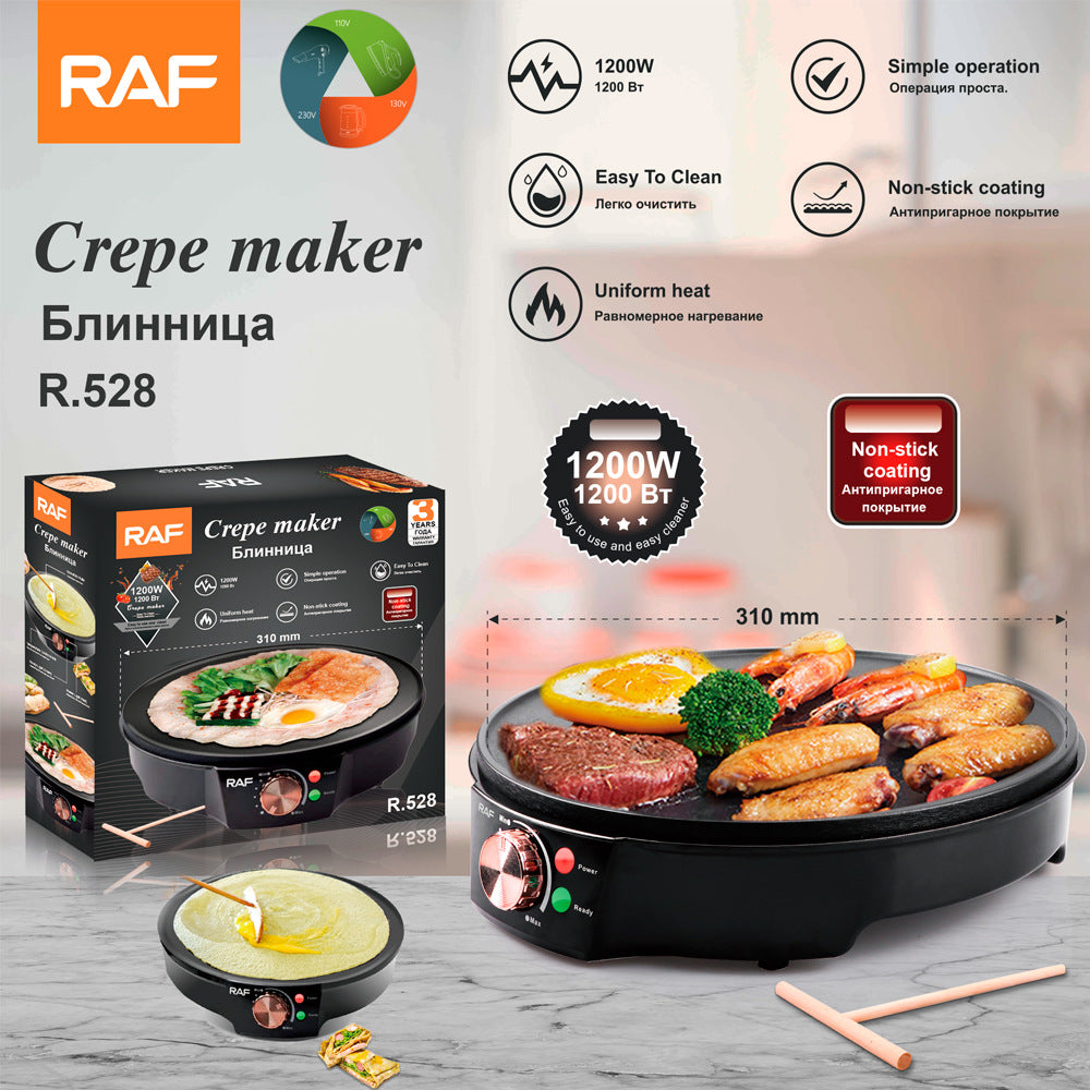 【Exclusive for 】European Standard Household Egg Pancake Pan Multifunctional Breakfast Toast Maker Adjustable Temperature Control Barbecue Machine