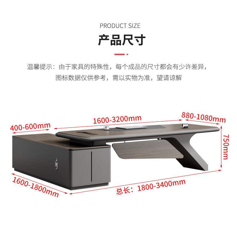 Painted Office Desk Executive Desk President Leader Chairman Boss Desk Office Manager Desk Office Desk and Chair Set