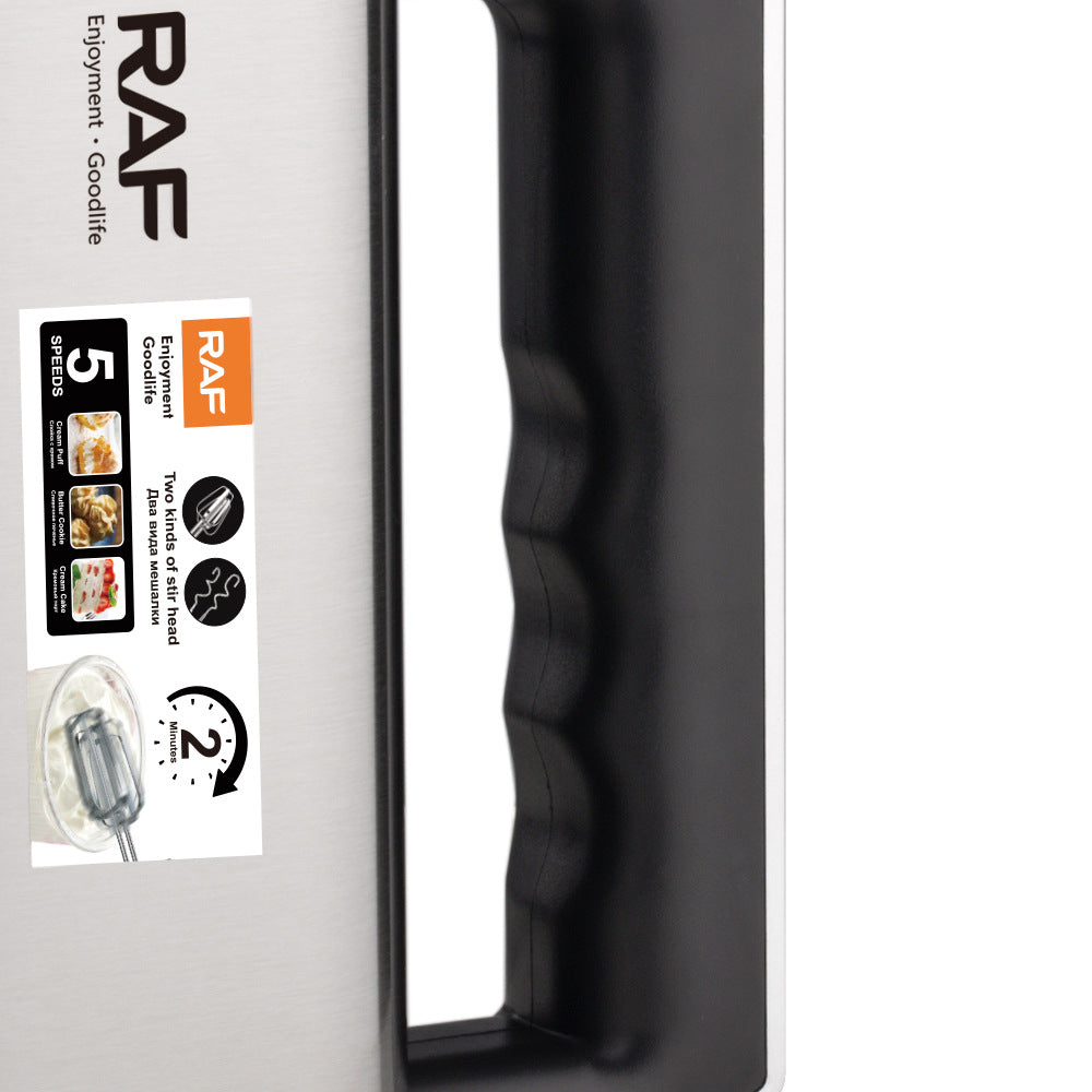 RAF European Standard Fully Automatic Handheld Household Electric Egg Beater Baking High-Power Whisk Cream Mixer