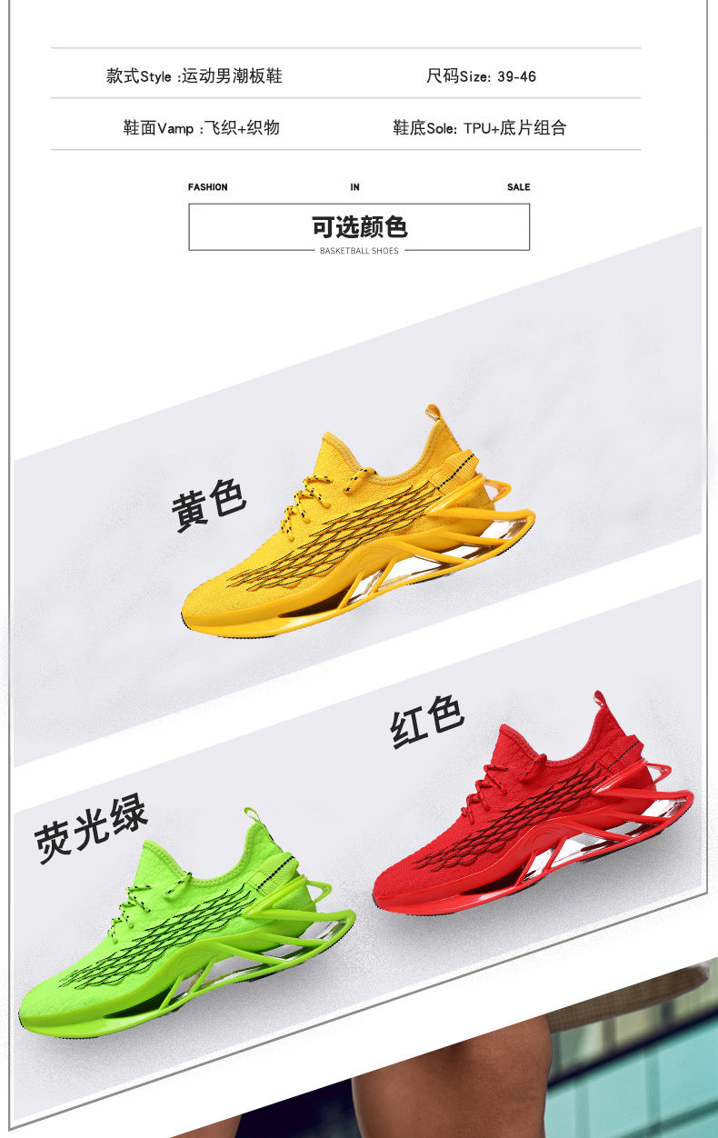 2025Spring and Summer New Large Size Men's Sports Running Shoes Versatile Student Blade Shoes Casual Trendy Shoes for Men