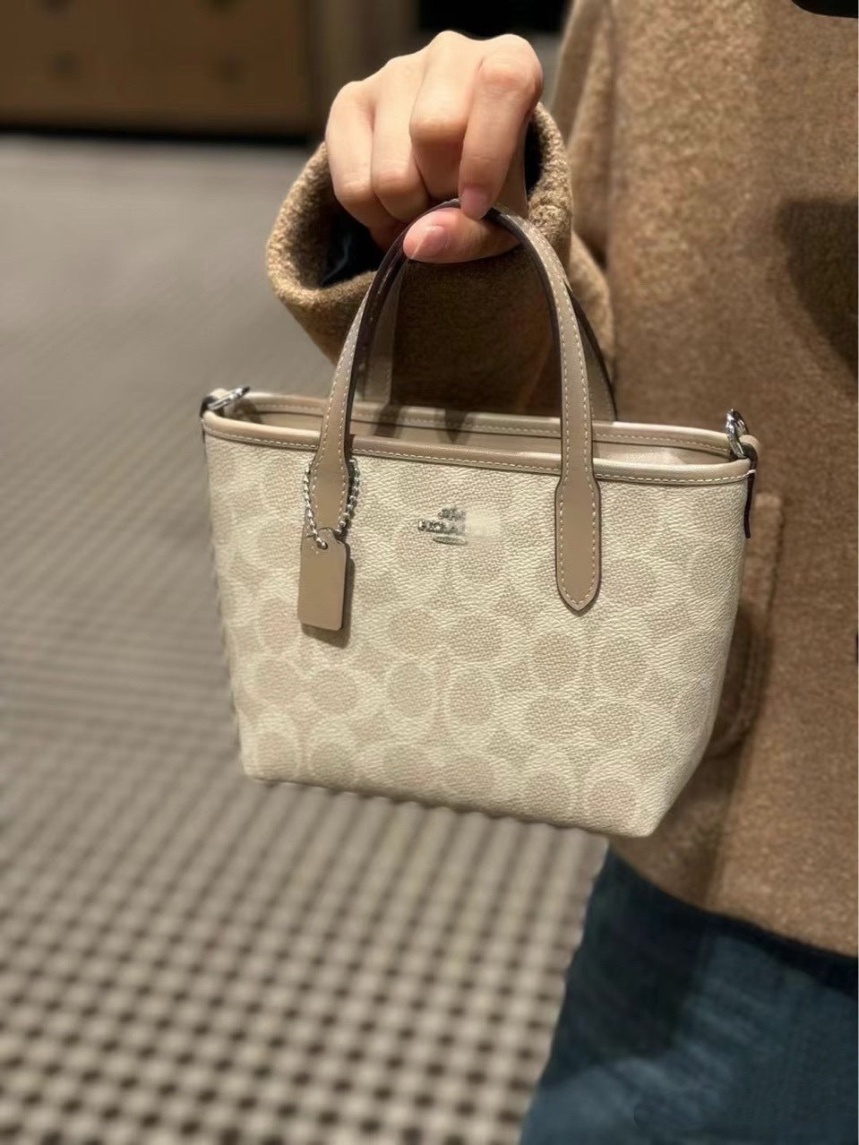 Wandering Bag Kou C Home Laurela Single Shoulder Tote Bag Monogram Versatile Underarm Bag Handheld Large Capacity Crossbody Women's Bag