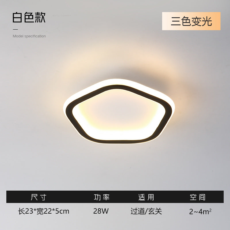 Entryway Hallway Light Modern Minimalist Corridor Balcony Ceiling Light Creative Minimalist Square Round Cloakroom Light