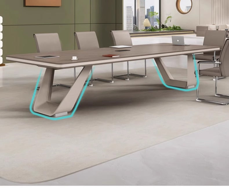 Conference Table Training Office Furniture Long Table Rectangular Table Office Large Simple Modern Meeting Table and Chair Set
